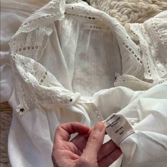 Doen White Lace Blouse - Picture 8 of 16